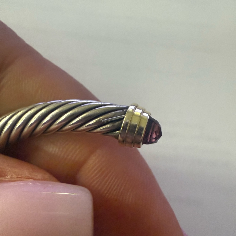 David Yurman Silver and Gold Cable Bracelet